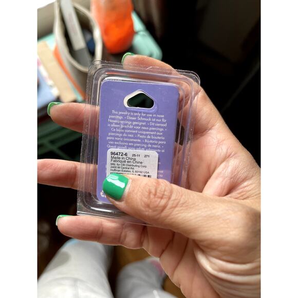 MINI DECORATIVE NOSE RING-STAINLESS STEEL-0.8 MM-STYLISH-BRAND NEW! - Picture 3 of 3